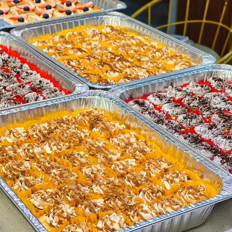 Gaitasun handia ateratzeko labean erretilua zilarrezko aluminiozko paperezko edukiontziak