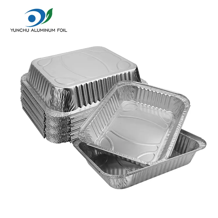 Gaitasun handiko barbakoa Plakak Zilarrezko Aluminiozko Paperezko edukiontziak Gaitasun handiko barbakoa Plakak Zilarrezko Aluminiozko Paperezko edukiontziak