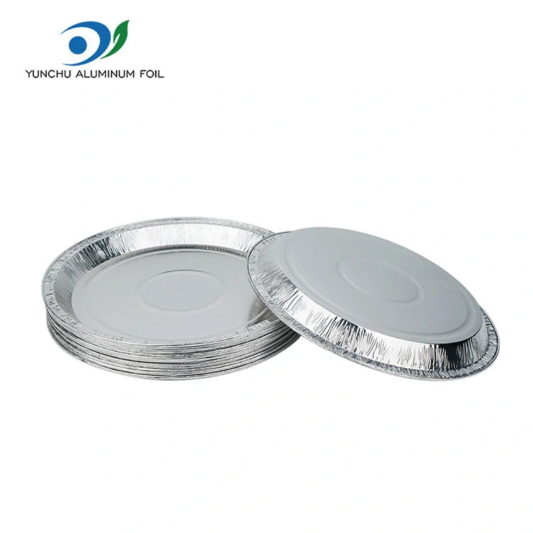 10 hazbeteko pizza pan Zilarrezko aluminiozko paperezko edukiontziak