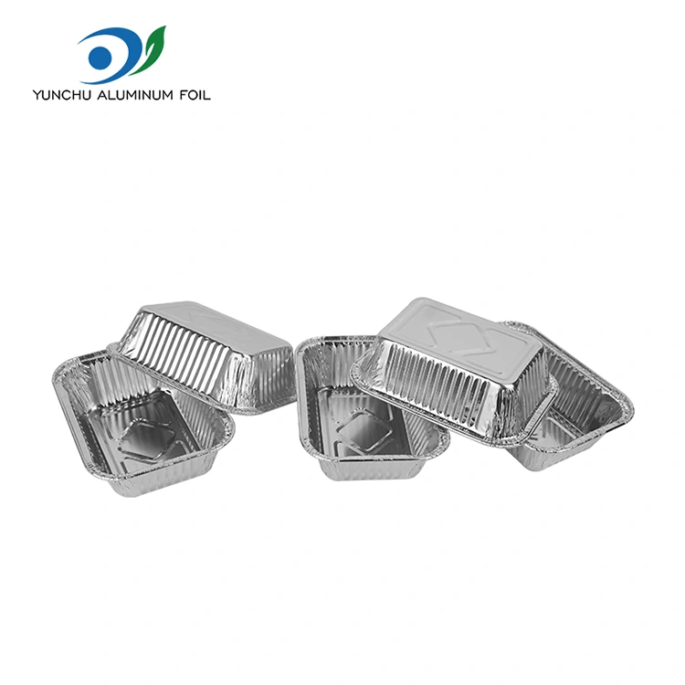 Air Fryer Baking Silver Aluminum Paperezko edukiontziak