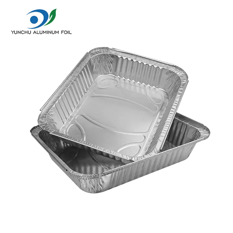 Gaitasun handiko barbakoa Plakak Zilarrezko Aluminiozko Paperezko edukiontziak