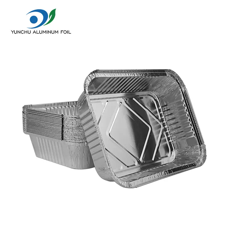 Laukizuzen hartzeko barbakoa Zilarrezko Aluminiozko Paperaren edukiontziak