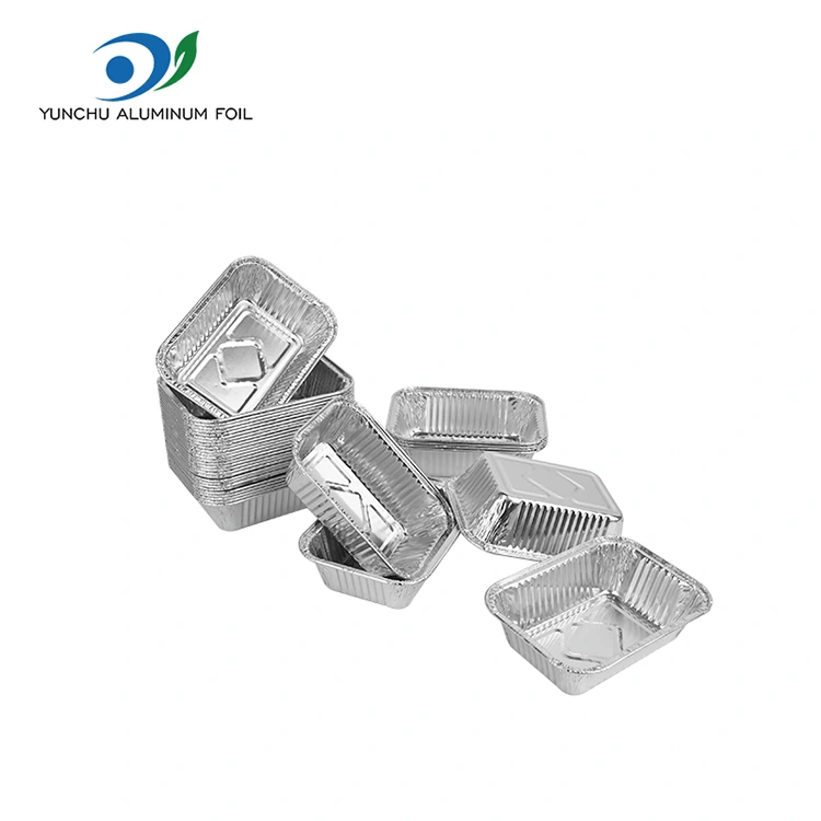 Air Fryer Baking Silver Aluminum Paperezko edukiontziak