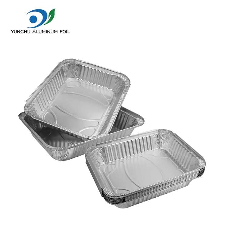 Gaitasun handiko barbakoa Plakak Zilarrezko Aluminiozko Paperezko edukiontziak