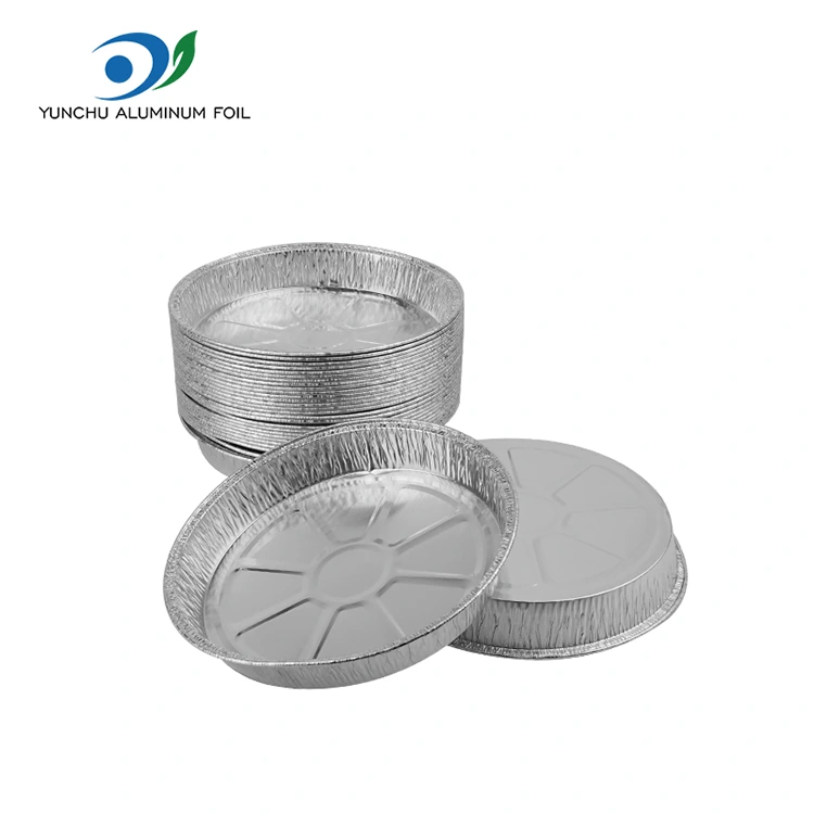 7 hazbeteko zimurrezko pizza zilar zilar aluminiozko paperezko edukiontziak