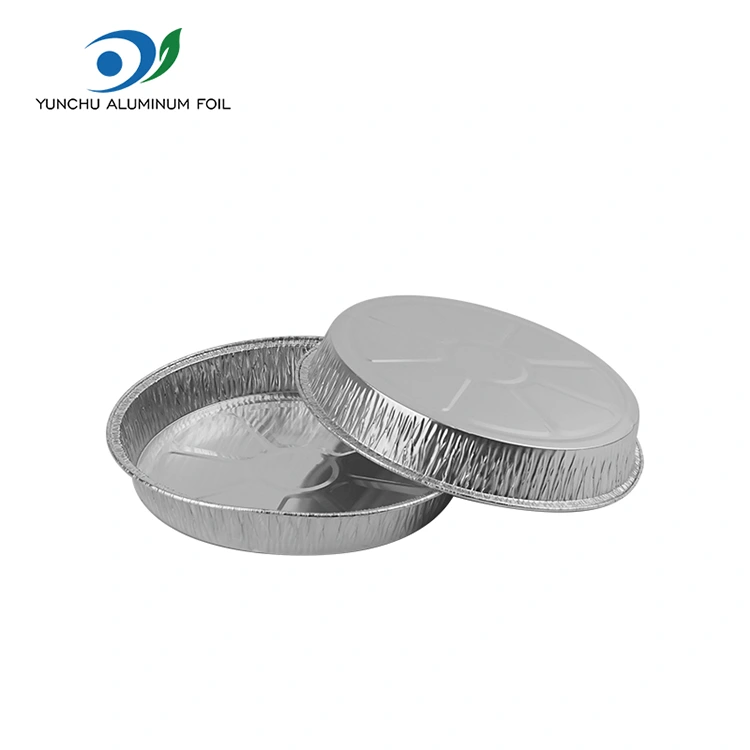 7 hazbeteko zimurrezko pizza zilar zilar aluminiozko paperezko edukiontziak