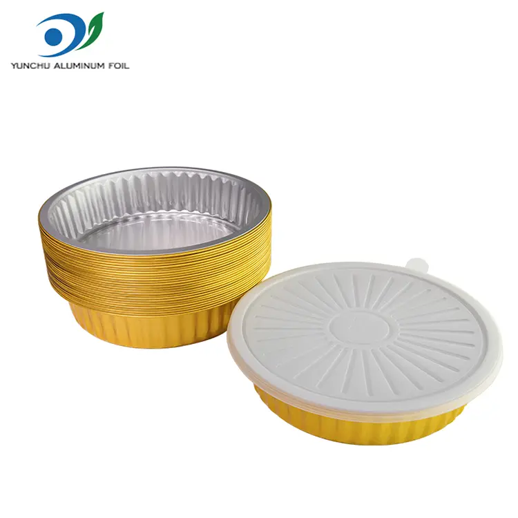 Barbakoa botatzeko erretiluak Urrezko aluminiozko paperezko edukiontziak Barbakoa botatzeko erretiluak Urrezko aluminiozko paperezko edukiontziak