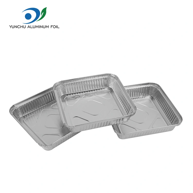 Botatzeko barbakoa Silver Silver Aluminum Paperaren edukiontziak