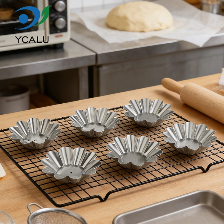 Chrysanthemum Arrautza Tarta Erretilua Zilarrezko Aluminio Papera Elikagaien Ontziak