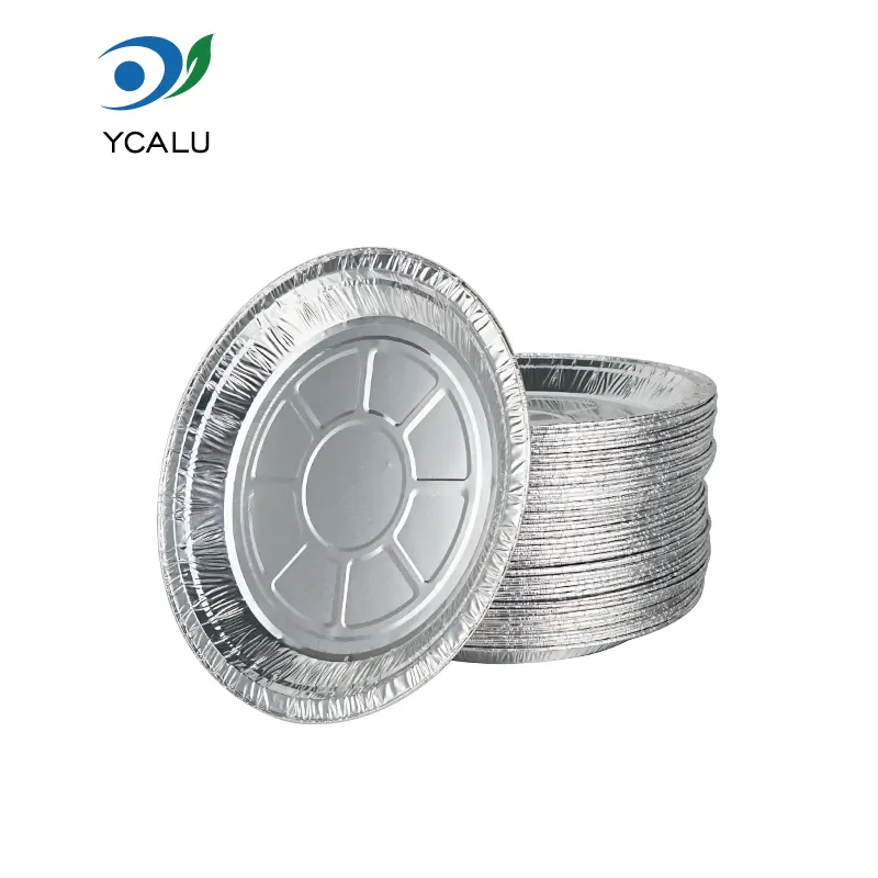 Disko botatzeko aire frijigailua Zilarrezko aluminiozko paperezko janari-ontziak
