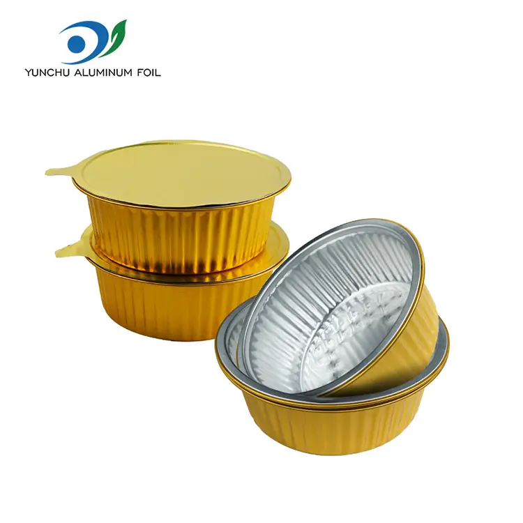 Erabaki urrezko janari azkarra aluminiozko paperezko edukiontziak