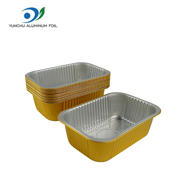 Erabat Square Seal Gratin Aluminiozko Paperezko edukiontziak