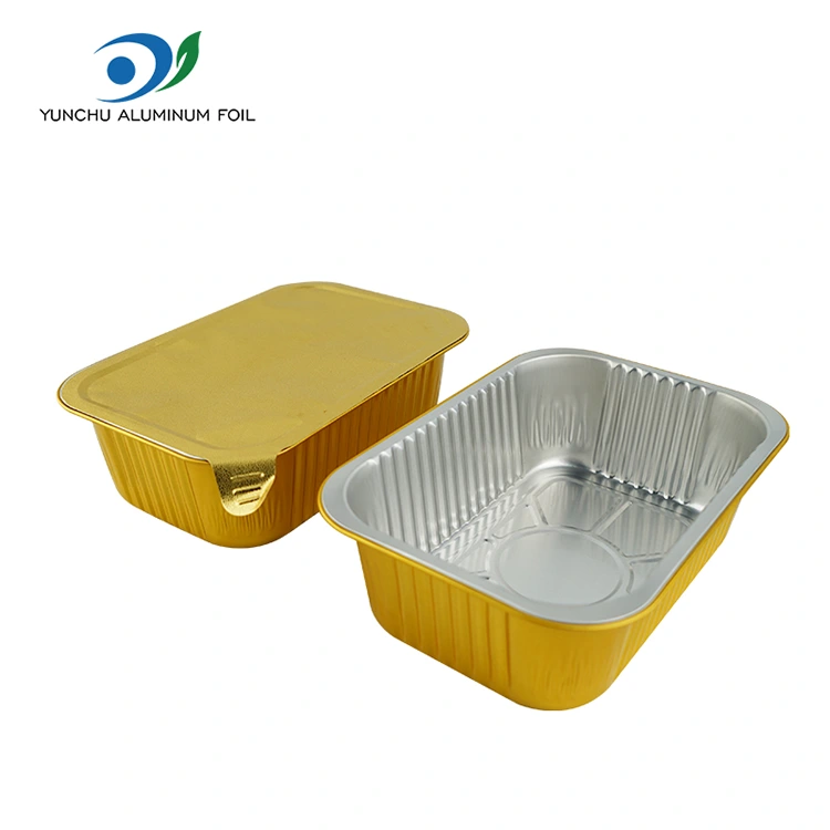 Erabat Square Seal Gratin Aluminiozko Paperezko edukiontziak