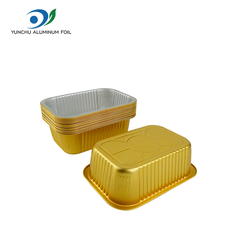 Erabat Square Seal Gratin Aluminiozko Paperezko edukiontziak
