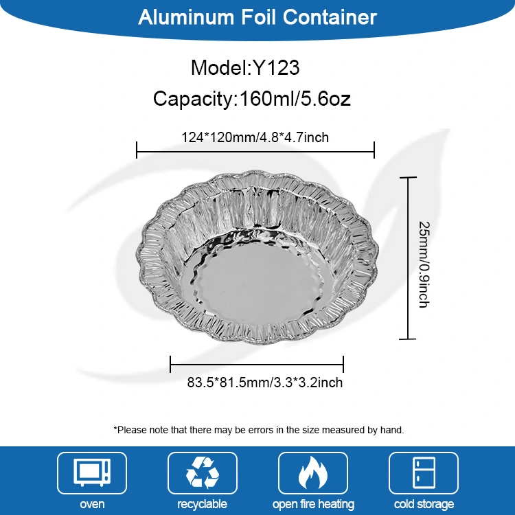LACE BAKARRIZKO TARTELA Zilarrezko Aluminiozko Paperezko edukiontziak