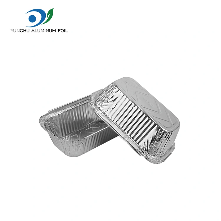 Labean labean dagoen arroza zilarrezko aluminiozko paperezko edukiontziak