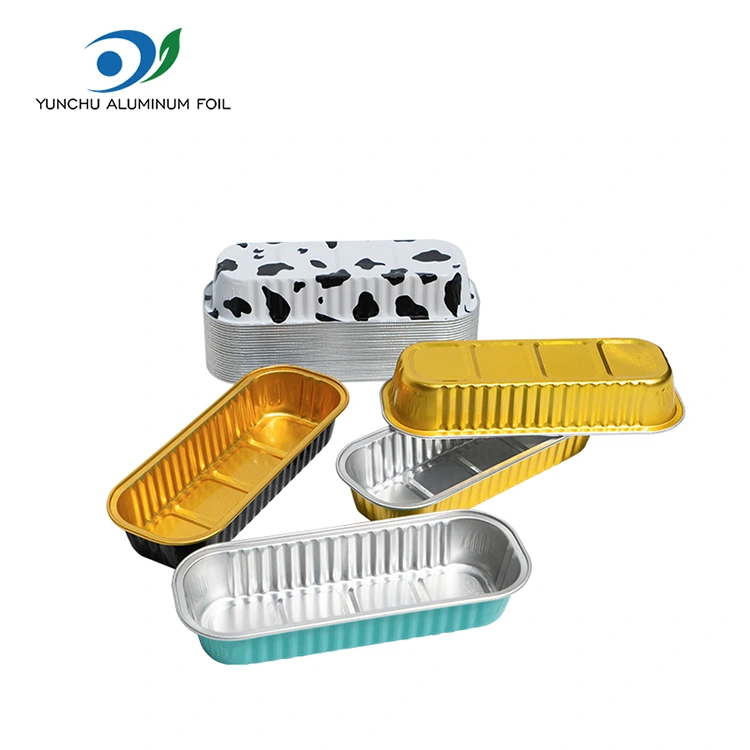 Laukizuzen gozogintza tarta leuna aluminiozko papera edukiontziak Laukizuzen gozogintza tarta leuna aluminiozko papera edukiontziak