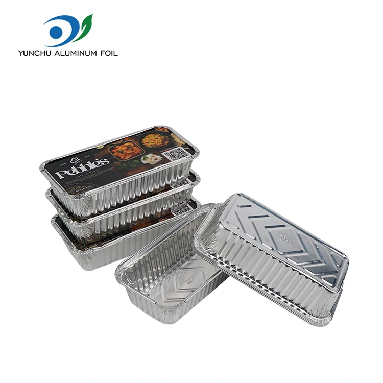 Barbakoa laukizuzena zilarrezko aluminiozko paperezko edukiontziak