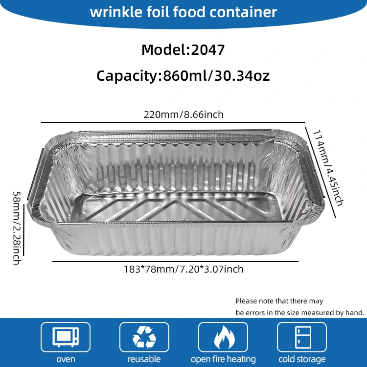 Barbakoa laukizuzena zilarrezko aluminiozko paperezko edukiontziak