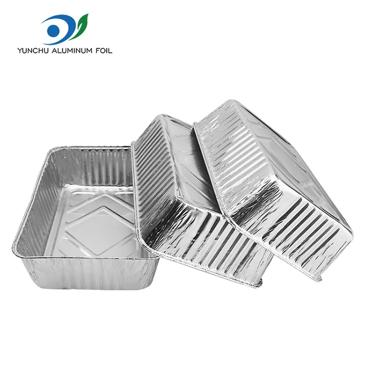 Ogi angeluzuzena Takeaway Zilarrezko Aluminiozko Paperezko edukiontziak