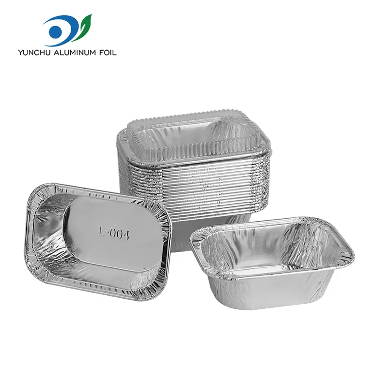 Tarta laukizuzena Zilarrezko aluminiozko paperezko edukiontziak