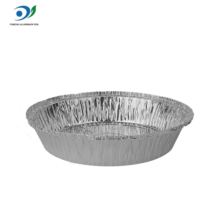 Aire biribila Fryer Pot beroa Zilarrezko aluminiozko foil elikagaien edukiontzia Aire biribila Fryer Pot beroa Zilarrezko aluminiozko foil elikagaien edukiontzia