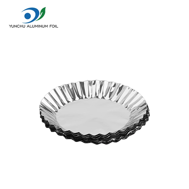 Gozogintza tarta biribila, zilarrezko aluminiozko foil edukiontziarekin