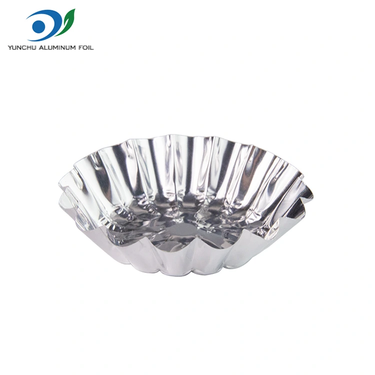 Arrautza biribila Tart jostailua Zilarrezko aluminiozko foil elikagaien edukiontzia