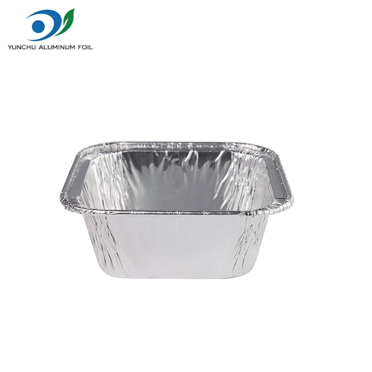 Square Air Fryer Zilarrezko Aluminiozko Paperezko edukiontziak Square Air Fryer Zilarrezko Aluminiozko Paperezko edukiontziak