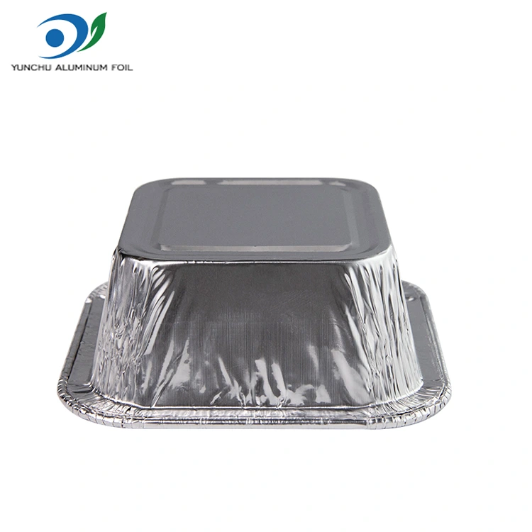 Square Air Fryer Zilarrezko Aluminiozko Paperezko edukiontziak