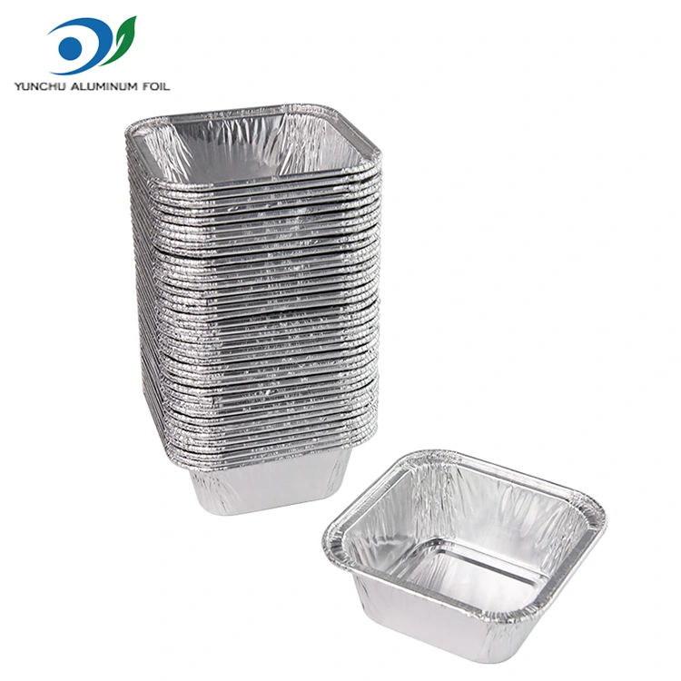 Square Air Fryer Zilarrezko Aluminiozko Paperezko edukiontziak