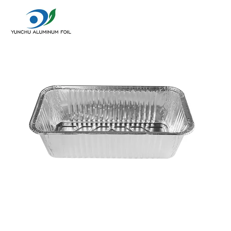 Square Silver Aluminum Paper Elikadura Edukiontzia