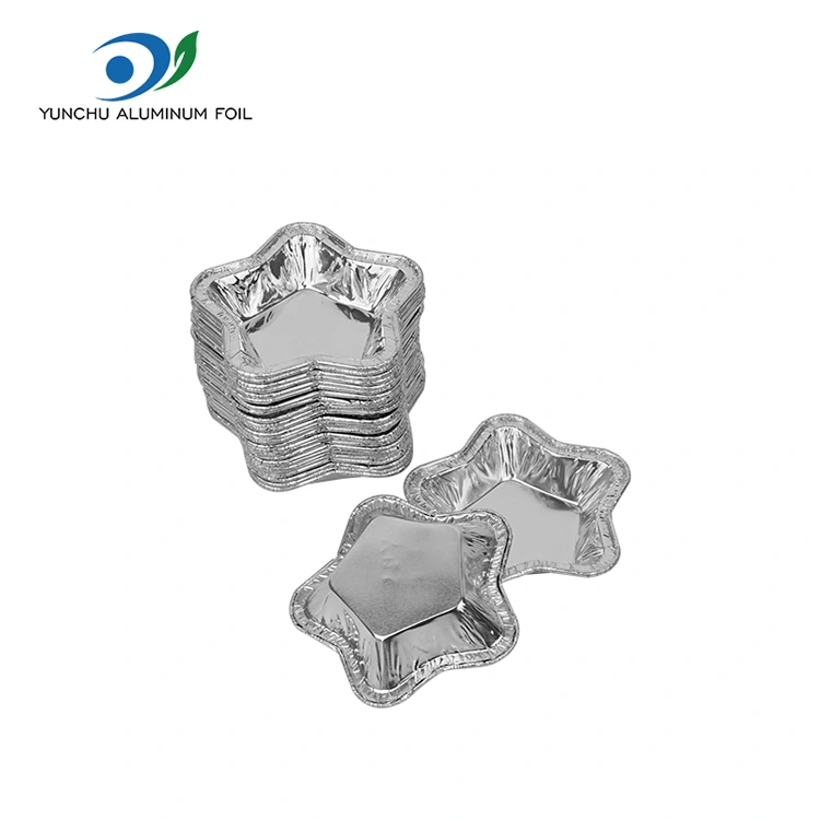 Izar-formako aluminiozko paperezko tarta edalontziak gozogintzarako